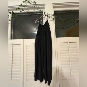 Urban Outfitters Charcoal gray wide leg jumpsuit with pockets! Size medium.